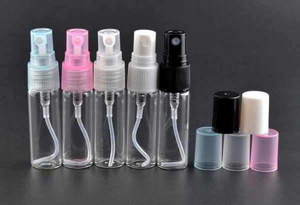 5ml Mini Amazing Glass Refillable Empty Perfume Tube Atomizer Pump Bottles Bottle Spray Sprayer 300Pcs/lot By DHL Free Shipping