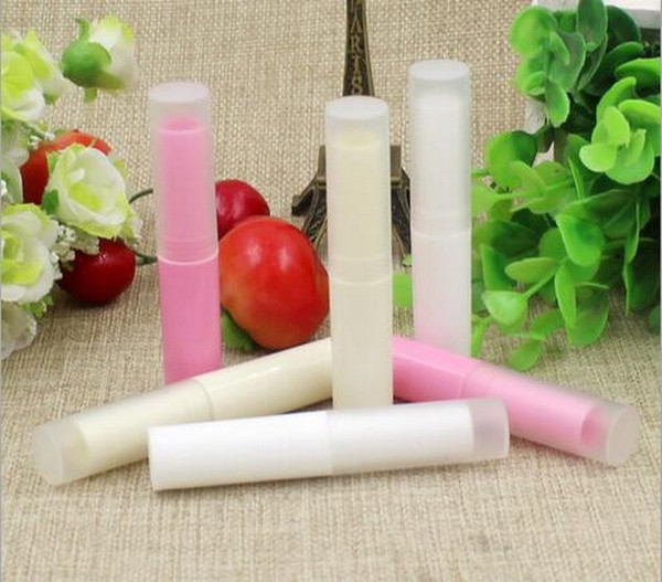 Factory Price 4g Translucent DIY Lipstick Tube Lip Balm Empty Tubes Containers Pack 500Pcs/lot By DHL Free Shipping