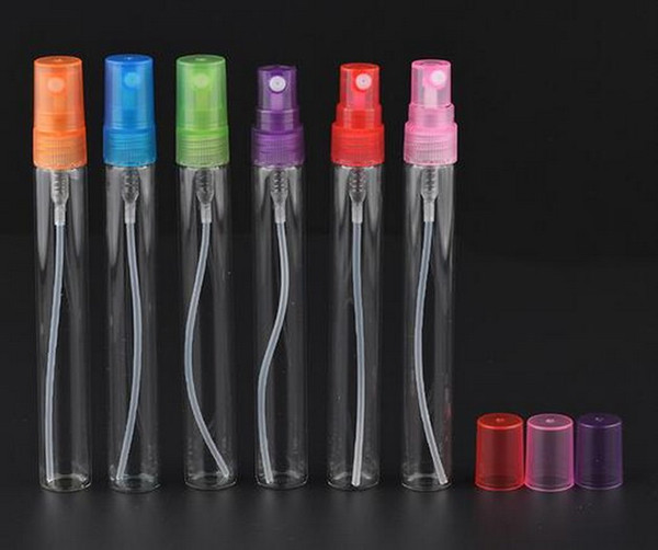 Factory Price Mini 10ml Glass Refillable Perfume Empty Bottle Atomizer Pump Spray for Travel 200Pcs/lot By DHL Free Shipping