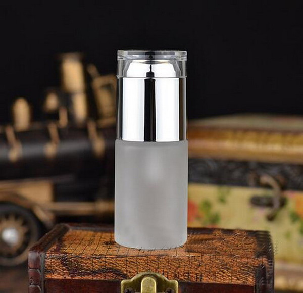 Lotion Bottle,30ML Frosted Glass Empty Pump Bottles Dispensers for Lotion Cream Oils And Other Cosmetics