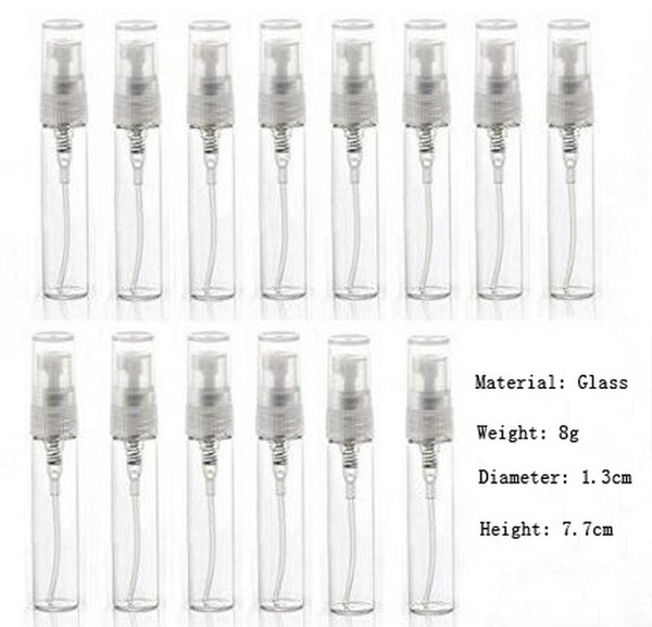 Factory Price Portable spray perfume bottle,Clear Mini Empty Refillable 5ML Travel Size Glass Spray Perfume Bottles Set