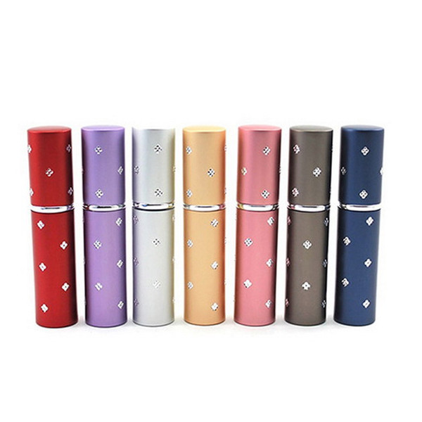 500PCS/LOE NEW crystal 6ml MIni Portable Perfume Bottle Cosmetic Glass Empty Spray Bottle Refillable Travel Atomizer