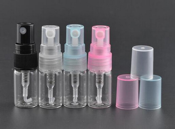 Factory Price 2ml Portable Refillable Fine Mist Perfume Make up Clear Empty Spray Sprayer Bottle 300Pcs/lot By DHL Free Shipping