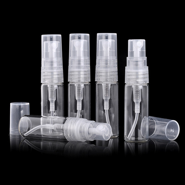 Factory Price 2ML Clear Glass Spray Bottle Portable Cute Perfume Mouthwash Atomizer for Cleaning, Travel, Essential Oils, Perfume 500pcs/lot