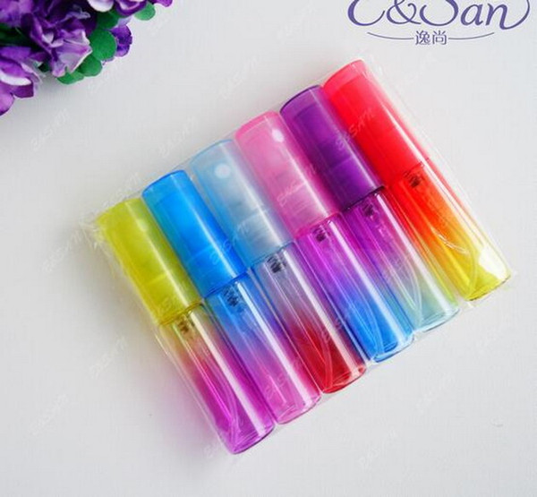 Factory Price Mini 5ml Colorful Glass Refillable Atomizer Perfume Empty Bottle Atomizer Pump Spray