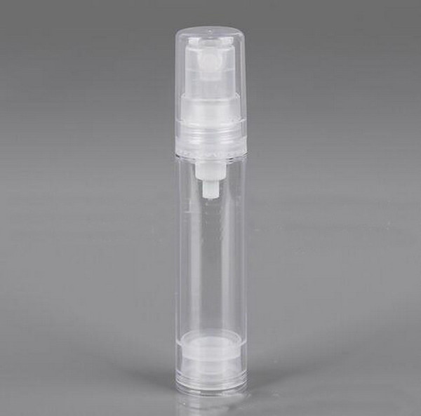 Factory Price Vacuum Lotion Bottle Clear Airless Vacuum Pump Empty for Refill Container Lotion Serum Cosmetic Cream Liquid 1/3 oz 10 ml