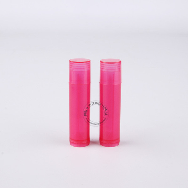 Wholesale Makeup Tool For Women 100 x 5gram Plastic Lip Balm Tube Red Lipstick Bottle 5cc Lip Balm Stick Packaging Free Shipping