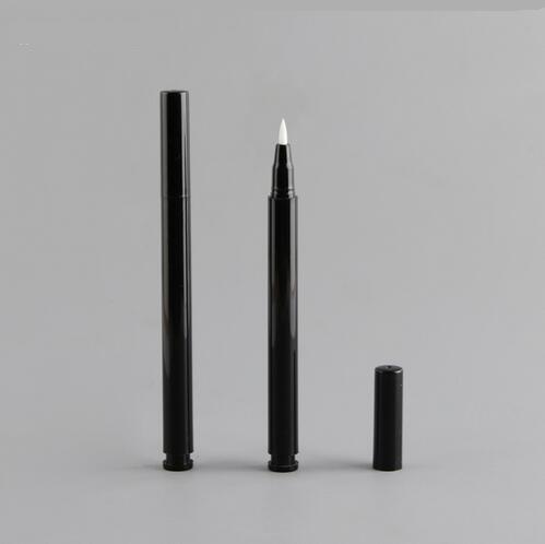 300PCS 2ML Black PP Liquid Eyeliner Pen With Sponge Thin Tip Applicator Empty Round Make Up Pencil Packing DIY Cosmetic Tool