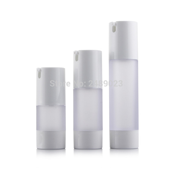15ml 30ml 50ml Airless Bottle Frosted Vacuum Pump Lotion Refillable Bottles Used for Cosmetic Container 10pcs/lot