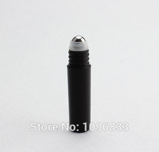 Small Roll on Bottle Black color with Steel bead, 5g Eye Cream Roller Bottle, 5ML Cosmetic Roller Bottle, Rollon, 50pc/Lot
