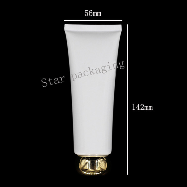 50X80g Screw lid Glossy Plastic Refillable Soft Tube Empty Facial Cleanser Hand Cream Container Squeeze Lotion Shampoo Bottle