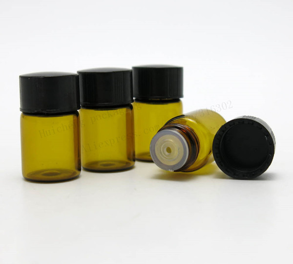 50 x 2ml Mini Amber Glass Dropper Bottle 2cc Empty Protable Sample Vial For Essential Oil Use