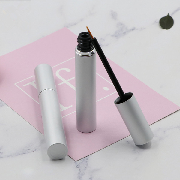 200 x Empty 3ml UV Silver Mascara Tube Eyelash Oil Vial Liquid Bottle Container Liquid Eyeliner Lipstick Batom Make Up Tube