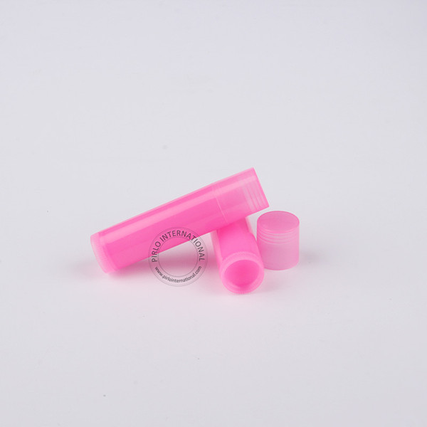 Wholesale Makeup Tools 5g Excellent Lip Balm Tube Pink Lipstick Bottle 5ml Mouth Lip Balm Stick Cosmetic Packaging 100pcs