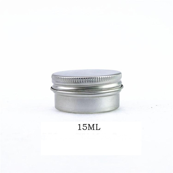 50pcs/lot 15G Aluminum Jar 10cc metal Cosmetic Packaging Container 1/3oz professional cosmetics container