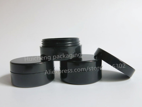 10g Black Plastic Cream Jar 10cc Plastic Jar Black Eye Cream Bottle Cosmetic/Make Up Jar
