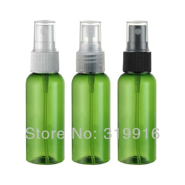 Free shipping 50ml green spray PET beautiful bottle , plastic bottle packaging , miniature perfume bottles 50pc/lot