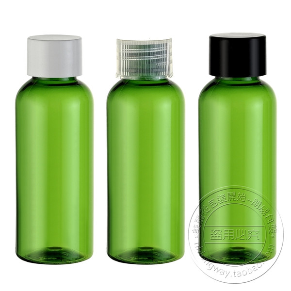 Wholesale 50ml green general lid bottle cleanser , shampoo , essence deconsolidator , lw-d-50a green