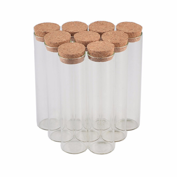 30*100mm 50ml Tiny Small Empty Test Tube Cork Bottles Vials For Wedding Decoration Christmas Gifts 50pcs/lot