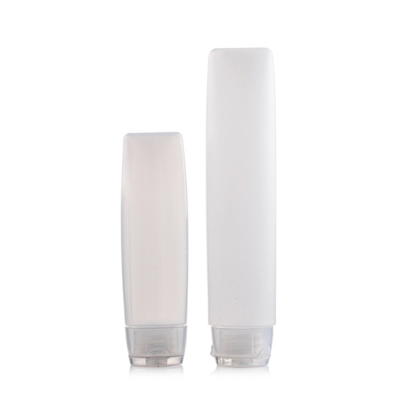 30ml 50ml Transparent Soft Tube Empty Clear Cosmetic Cream Lotion Shampoo Facial Cleanser Containers 20pcs/lot