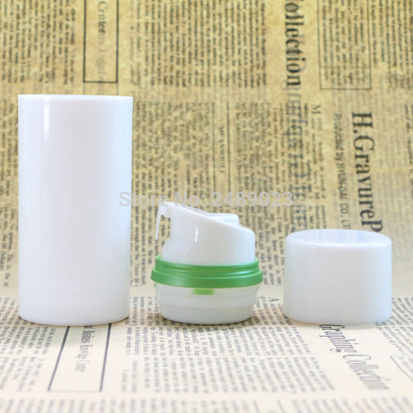 White Cap Empty Airless Pump Plastic Bottles Green Edge Emulsion Bottle Lotion On Travelling Co
8000
smetic Packaging 100pcs/lot