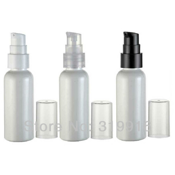 50ml White PET Plastic Bottle Lotion Cream Pump 50g Essential Lotion Treatment Pump Container Travel size Bottles 50pc/lot