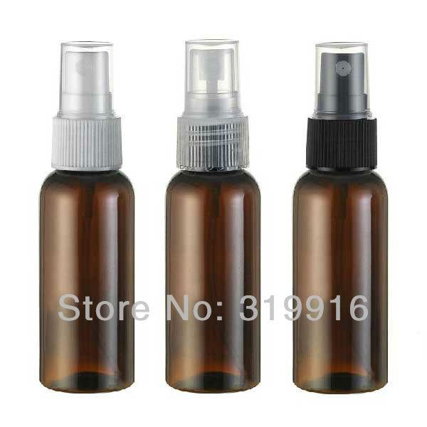 Free shipping 50ml brown color spray pump bottle Pharmaceutical packaging bottle 50pc/lot