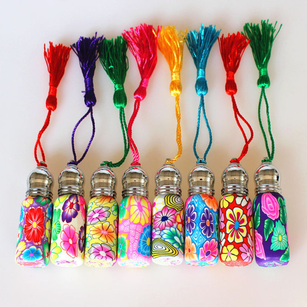 6ml roll on perfume bottles polymer clay bottle refillable small glass roller essential oil glass bottle