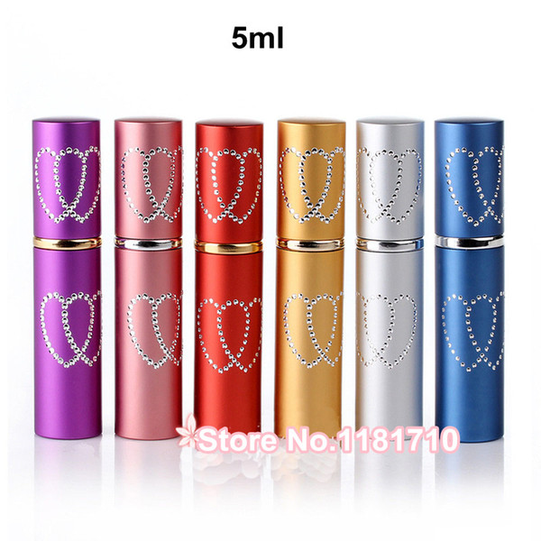 High Quality 5ml Travel Perfume Spray Bottle Refillable Aluminum Perfume Atomizer Metal Fragrance Bottle Travel Parfum Bottle