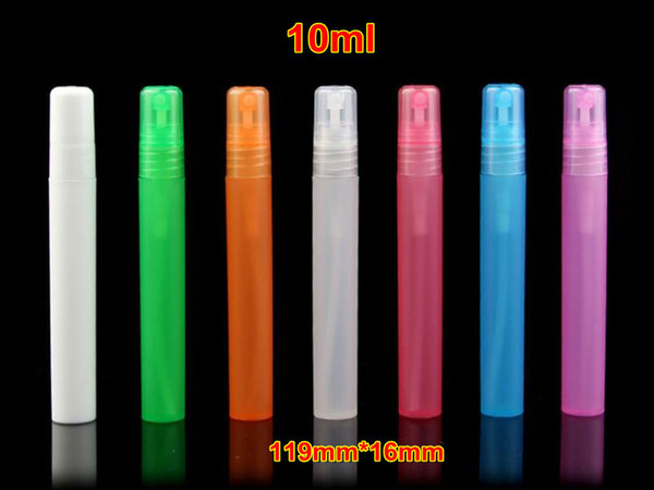 Free shipping 1/3oz Plastic Perfume Bottle,PP Perfume Test Bottle,10ML Spray Perfume Bottle