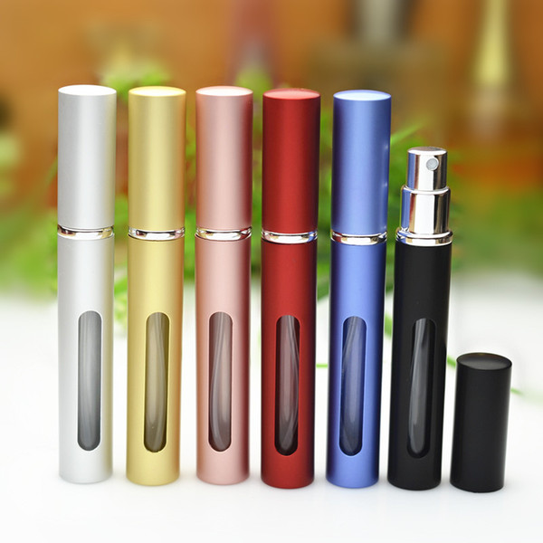 Mini 5ml Perfume Glass Bottle Metal Spray Bottle Refillable Travel Perfume Atomizer Glass Bottle