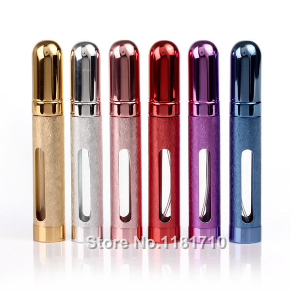 High Quality 12ml Metal Perfume Glass Bottle Travel Aluminum Empty Spray Perfume Atomizer Refillable