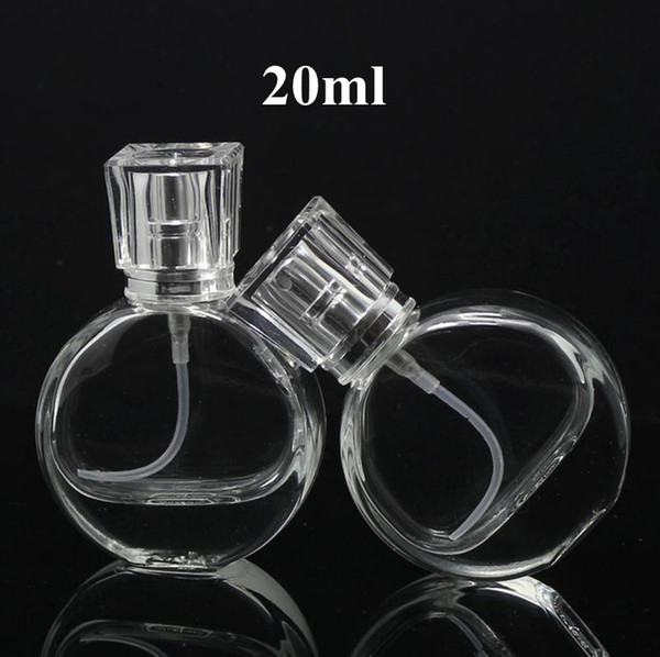FACTORY SALE!!! 20ml Transparent Glass Perfume Bottles Empty Refillable Bottle Spray Scent Case with Travel Size Portable