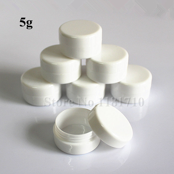 Free Shipping 5g Plastic Jar Black Eye Cream Bottle Cosmetic Jar Make Up Jar UV-resistant