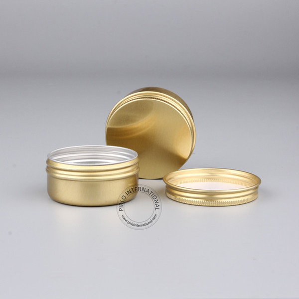 DIY Makeup Tools 50g Lovely Golden Aluminium Jar, Empty Metal Cosmetic Containers, Aluminum Case/Pot/Box 10pcs/lot