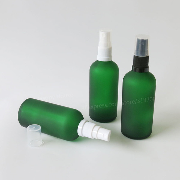 360 x 100ML Frosted Green Oil Glass Bottle, 100cc Glass Mist Sprayer Bottle, 100cc Glass Container