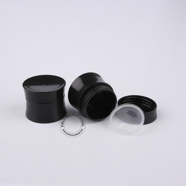 New Arrival 10 x High Quality Makeup Tools 15g Plastic Black Cream Jar Small Cosmetic Containers PP Bottle Free Shipping
