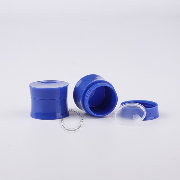 Excellent Makeup Tools 10pcs x 15g Plastic Blue Cream Jar 1/2oz Small PP Cosmetic Containers Sample Bottle Free Shipping