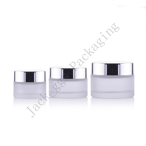 15g/30g/50g Empty Dark Amber Glass Cream Jar With Plastic Lids with Insert glass Cosmetic Container