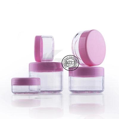 100pcs 3g/5g/10g/15g/20g Small Empty Cosmetic Refillable Bottles Plastic Eyeshadow Makeup Face Cream Jar Pot Container Bottle