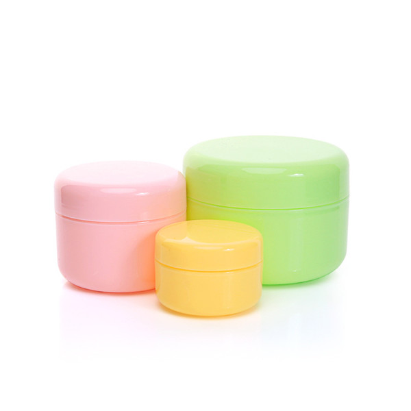 30pcs/lot Small Plastic Jars With Lid 100g Black Cream Jars Cosmetic Packaging Empty Face Cream Cosmetic Jar E-liquid Bottle Box