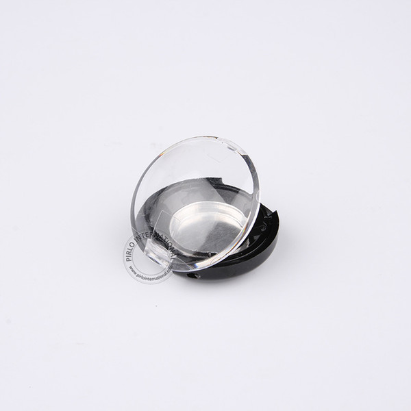 10 x 1g Excellent Plastic Cosmetic Jar + Aluminium Try Black Color Blush Box With Clear Flip Top Cap Makeup Tools Free Shipping