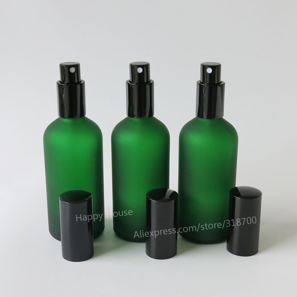 360 x 100ml Frosted Green Glass Oil Bottle,100 cc Mist Sprayer Glass Bottle, 100 cc Oil glass atomizer