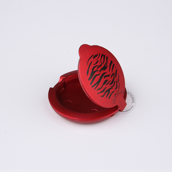2ml Red Plastic Powder/Blush/Eye shadow Jar 2g Zebra Pattern Design Small Cosmetic Packaging Empty Oblate Lip Balm Box 10pcs/lot