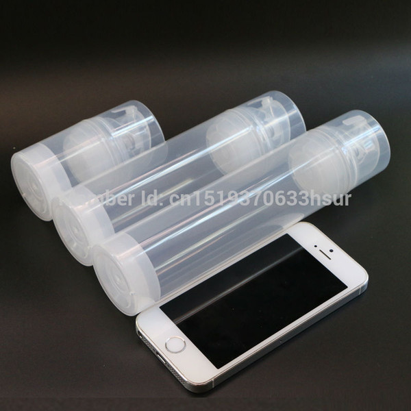 Makeup Tools Transparent Essence Pump Bottle Plastic Airless Bottles For Lotion Shampoo Bath Cosmetic Packaging 100 pcs/lot