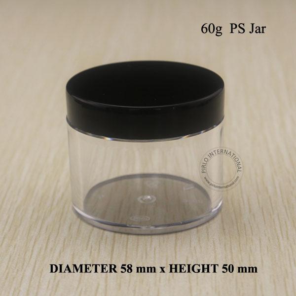 60ml 2oz Empty Plastic Jars And Lids Cosmetic Packaging Containers For Makeup Hand Cream Containers Pot With Free shipping 10pcs