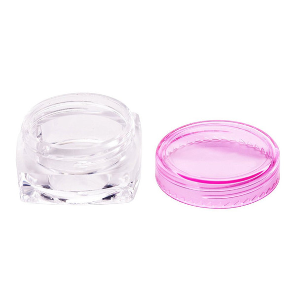 5g 100Pcs Empty Cosmetic Jars Plastic Containers Caring Cream Pots Refillable Bottles