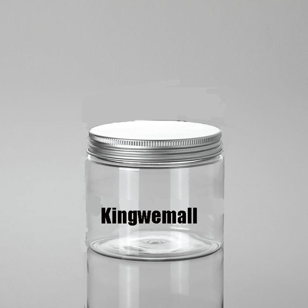 Wholesale 300pcs/lot Capacity 150g 150ml Empty PET Cream Jar with Aluminum Lids For Cosmetic Packaging GTH05