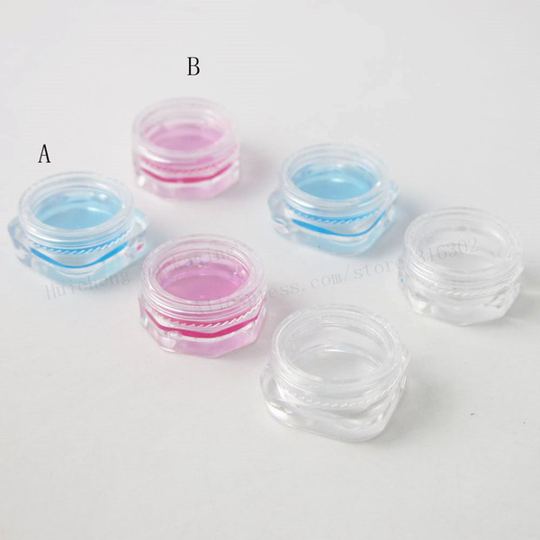 100 X 1g Mini Refillable Bottles Travel Face Cream Jar Small Cosmetic Container Plastic Container Empty Sample Makeup Pot