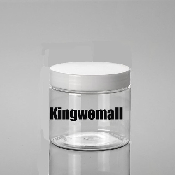 Free shipping 300pcs/lot Capacity 150g 150ml PET Plastic Cream Jar with white lids Cosmetic Packaging GTH01